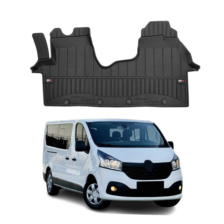 Fussmatte Automatten kompatibel mit Renault Trafic III 2014-2023 Premium 3D Schwarz TPE