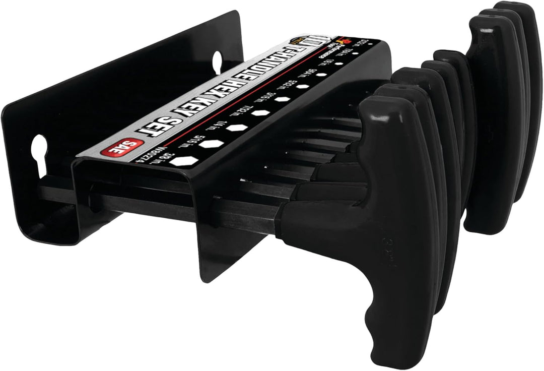 PERFORMANCE TOOL SAE T-Griff Innensechskantschlüsselsatz 10-teilig W80274 10pc SAE T-Handle Hex Key