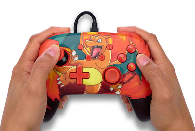 PowerA Verbesserter kabelgebundener Controller Nintendo Switch - Pokémon: Charizard Vortex, Pokémon: