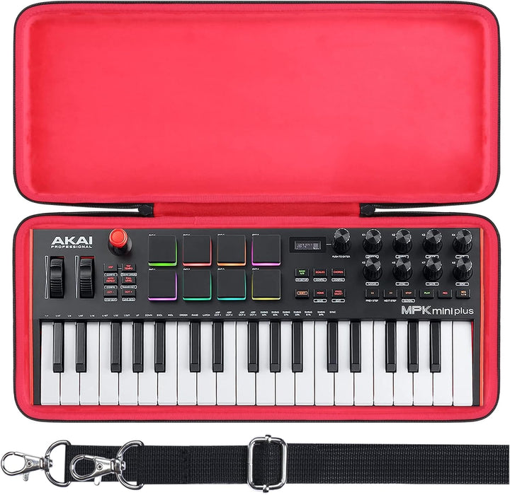 co2CREA Hart Reise Schutz Hülle Etui Tasche für AKAI Professional MPK Mini Plus 37-Tasten USB MIDI K