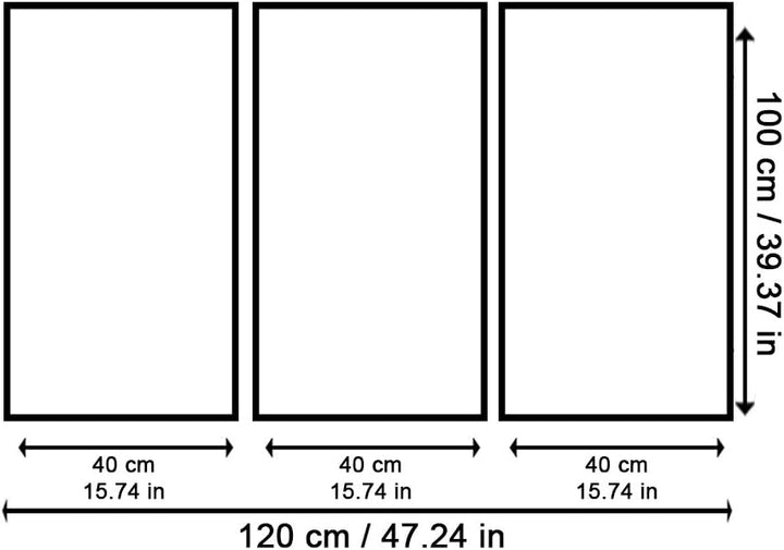 Feeby. Wandbilder - 3 Teile - Gedrucktes Bild, Foto, Kunstdrucke, Deko Panel, 3-Teilig, Foto, Typ C,
