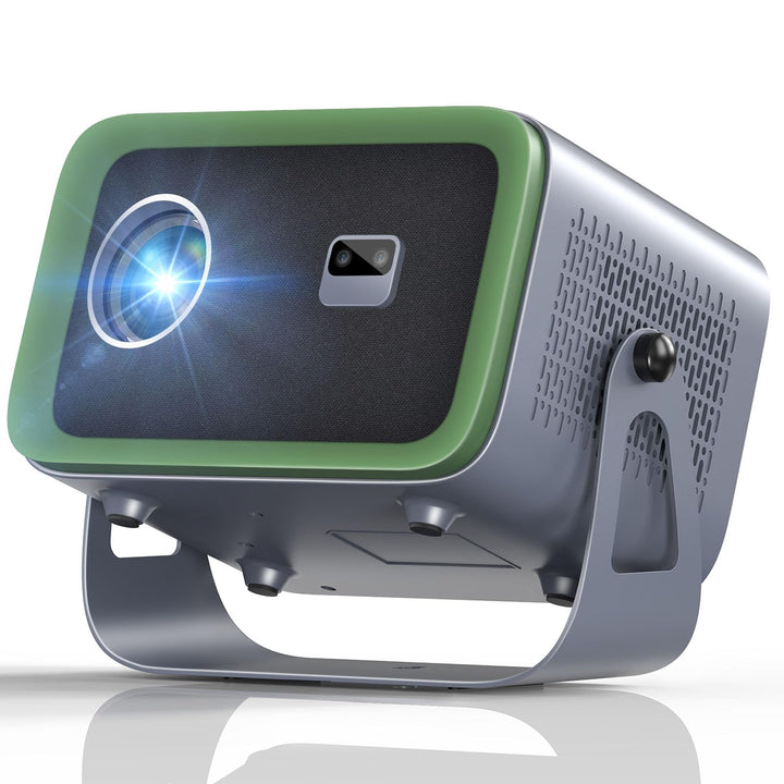 Smart Mini Beamer Android 11, Unterstützt 4K 1080P, Beamer Klein Projektor Tragbarer mit WiFi 6 und