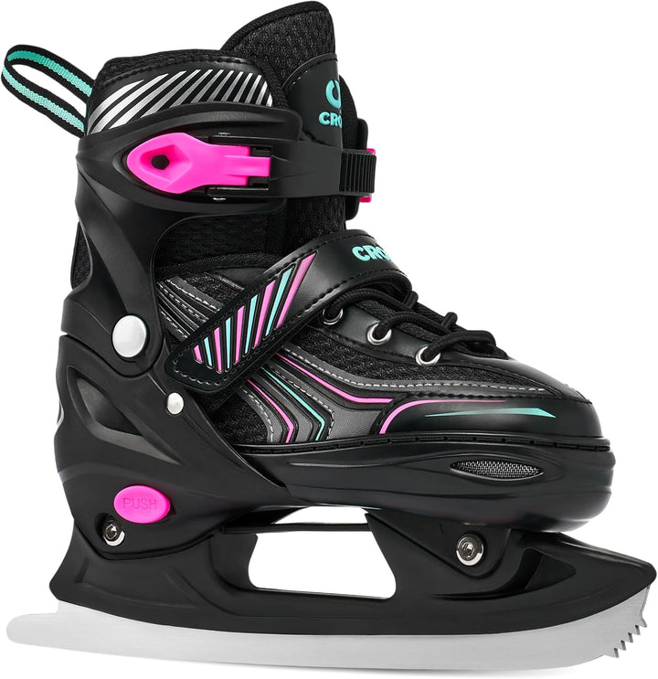 2in1 Croxer Inlineskates/Schlittschuhe Optima verstellbar 39-42 (24cm-26,5cm) Mint/Pink, 39-42 (24cm