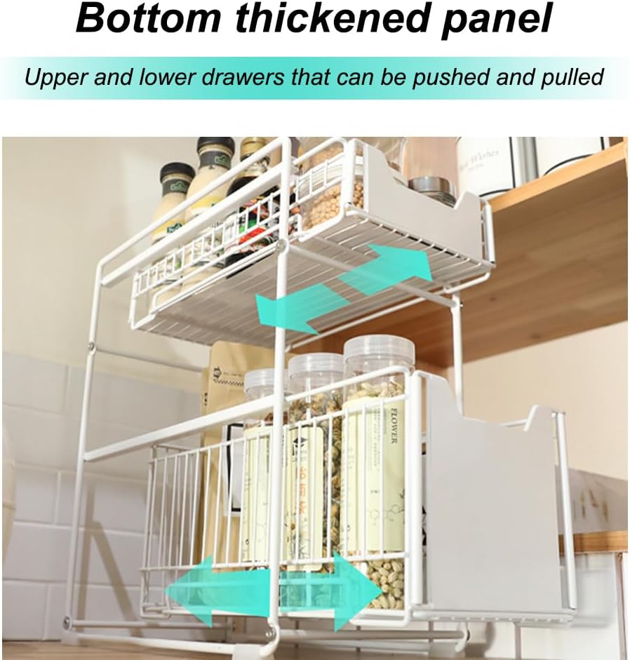 OHMG Schiebeschrank Korb herausziehen Organizer Schublade, küchen küchenschrank organizer,spülbecken