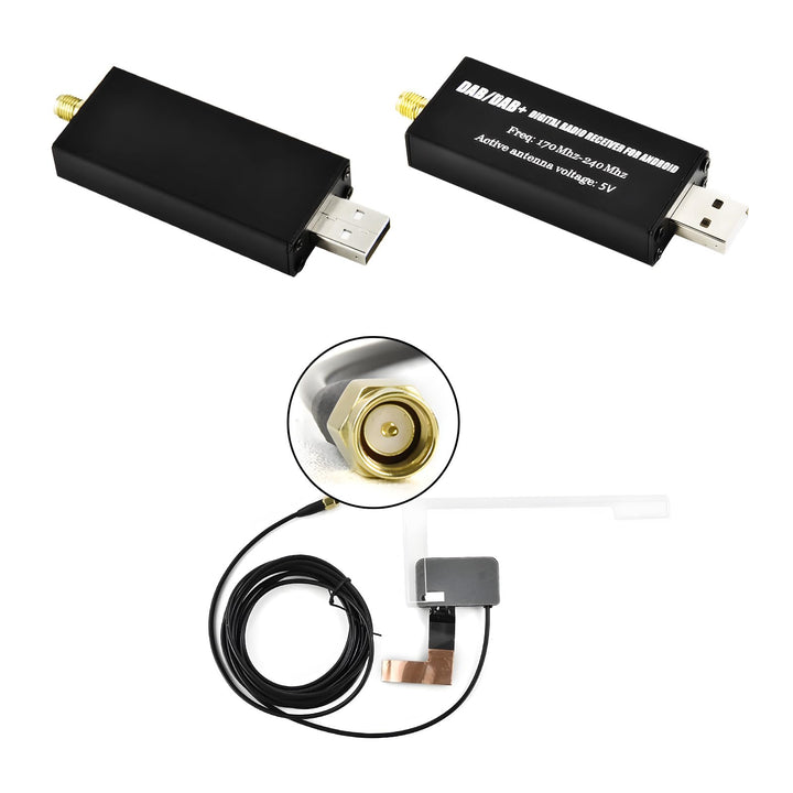 Inefala DAB/DAB+ Antennen für Autoradios 1 Din Stereo 2 Din, Digital Audio Broadcasting für Android-