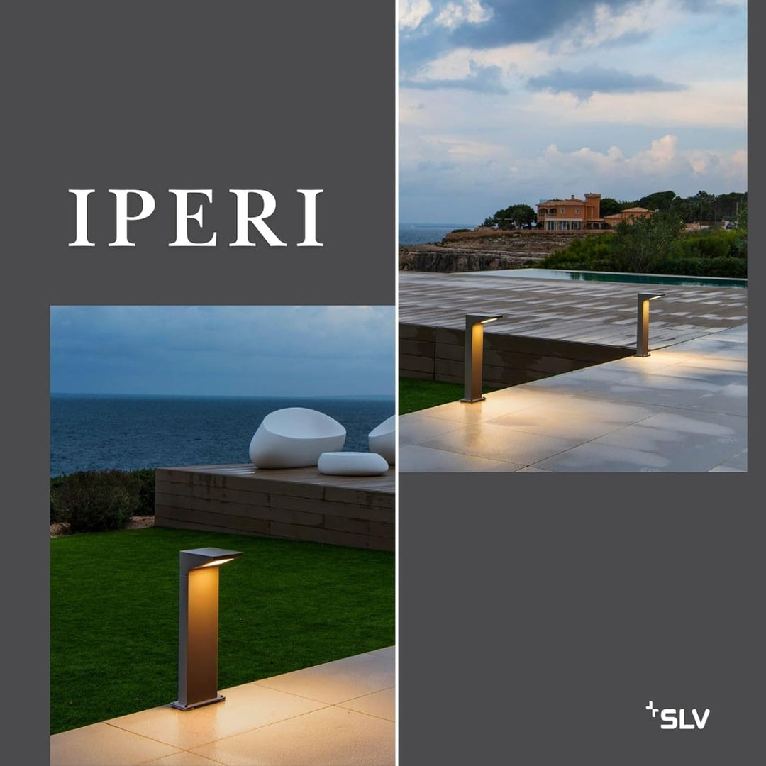 SLV LED Aussenleuchte IPERI 50 | Design Aussen-Standleuchte, stilvolle Aussenbeleuchtung | Outdoor L