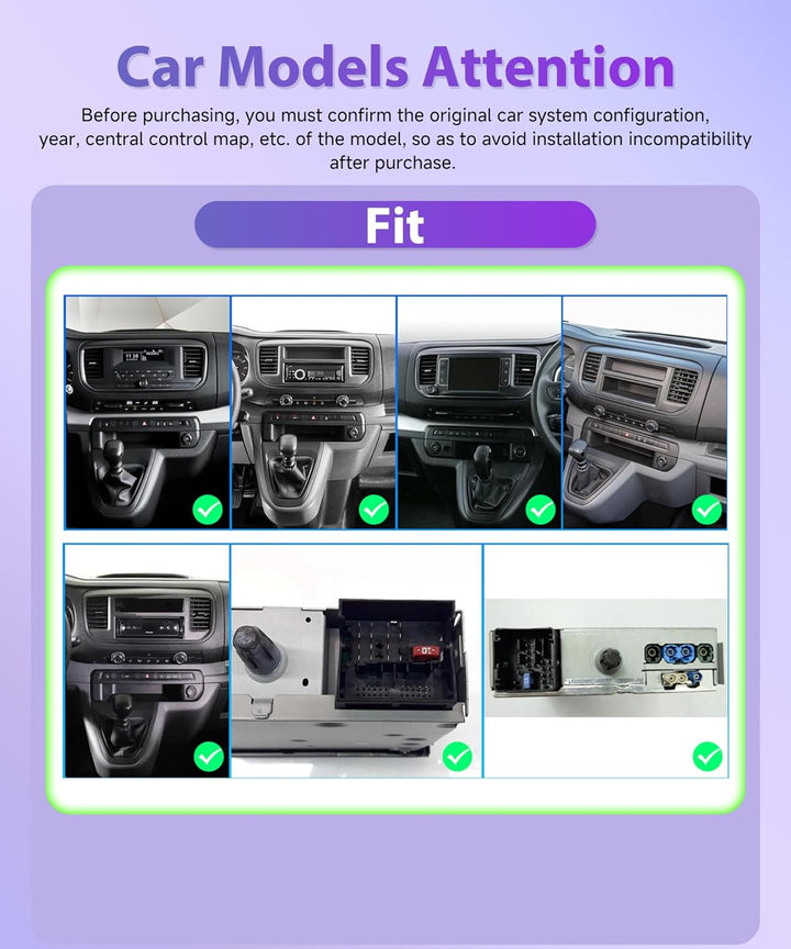 Rimoody 4G+64G Android Autoradio für Citroen Jumpy 3/Peugeot Expert/Toyota Proace 2016-2021 Wireless