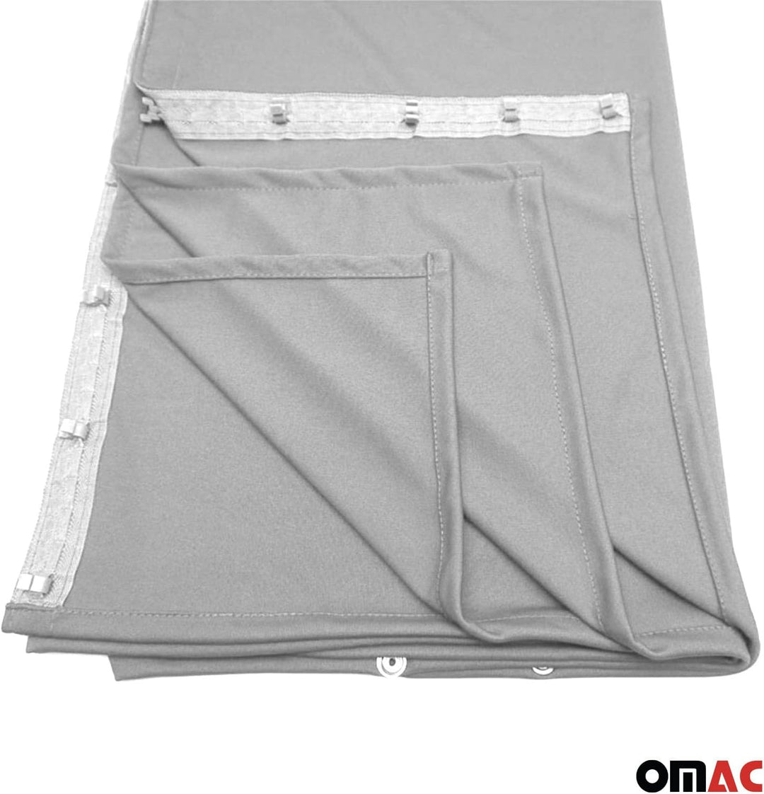 Autogardinen Fahrerhaus Mass Gardinen kompatibel mit VW Caddy L1 L2 Sonnenschutz Grau 130x180 Beige,
