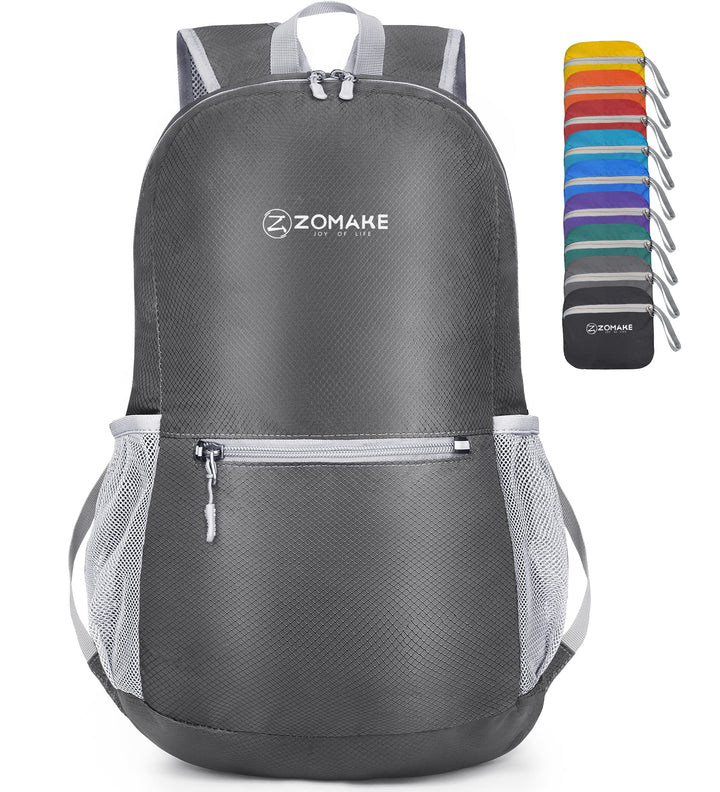 ZOMAKE Ultraleicht Faltbarer Rucksack Packbare Backpacks 20 L, Kleiner Faltbar Rucksäcke Wanderrucks