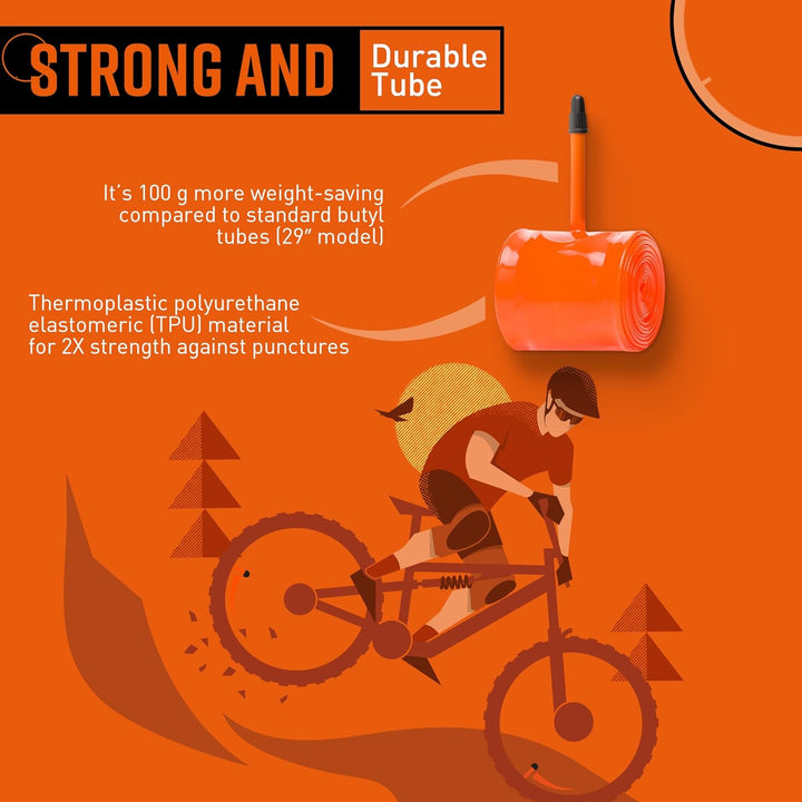 Tubolito Unisex Tubo Psens Fahrradschlauch, Orange, 29 x 1.8-2.5