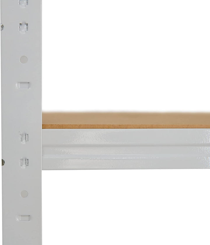 shelfplaza® 90x75x60cm Office Lagerregal Büro Schwerlastregal lichtgrau/Metall Regal Büro mit 3 Böde