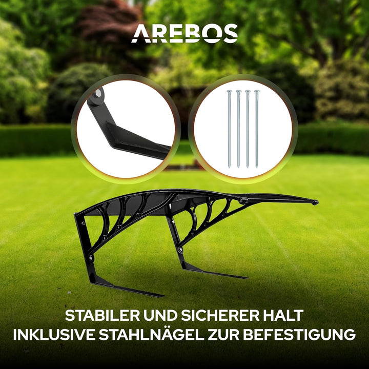 Arebos Mähroboter Garage | Rasenmäher Rasenroboter Automower | Carport 102 x 79 x 46 cm | Witterungs