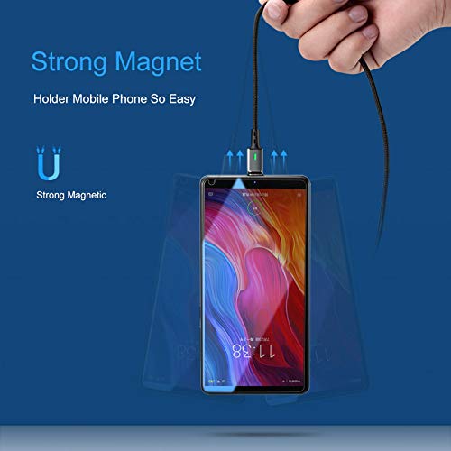3x 2m PLATINUM Nylon Magnet USB Schnellladekabel Quick Charge 3.0 Datenkabel - 3x Kabel ohne Stecker