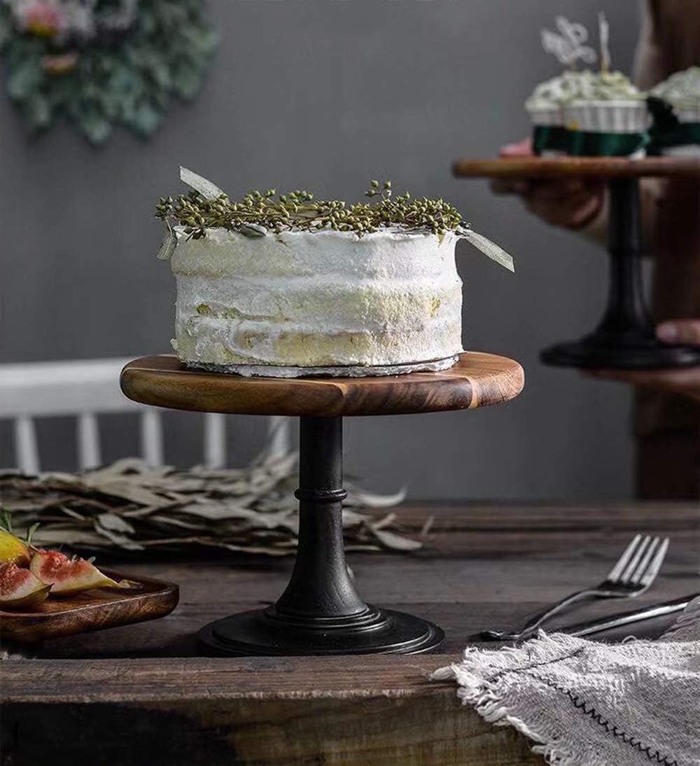 NUPTIO Tortenständer aus Holz 3er-Set: Rustikaler Ständer für Kuchen Hochzeit Dessert Ständer Holz-T