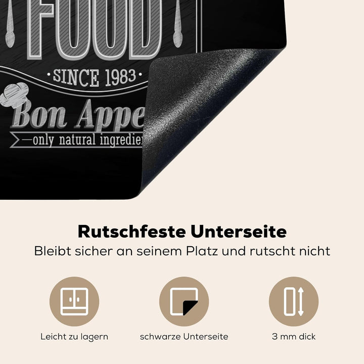 KitchenYeah© Herdabdeckplatte Einteilig Küche Herdabdeckung Ceranfeld Kochfeld Abdeckung Induktionsk