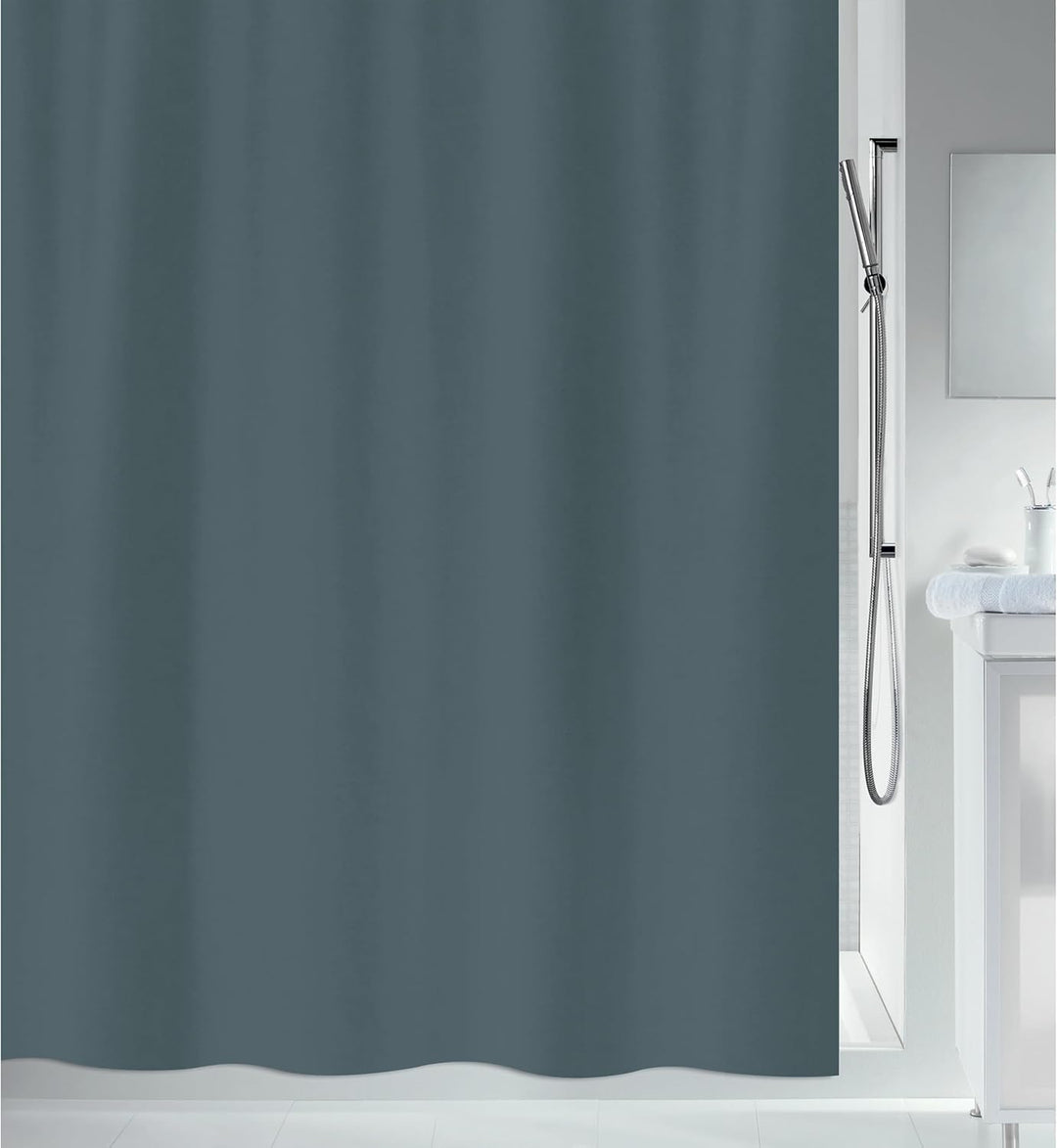 Spirella Anti-Schimmel Duschvorhang - Anti-Bakteriell, waschbar, wasserdicht - Polyester, „Primo “ 1