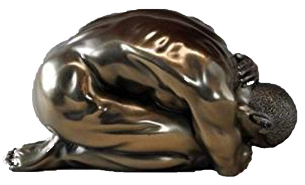 Body Talk Skulptur Akt - Mann, kauernd - #71751