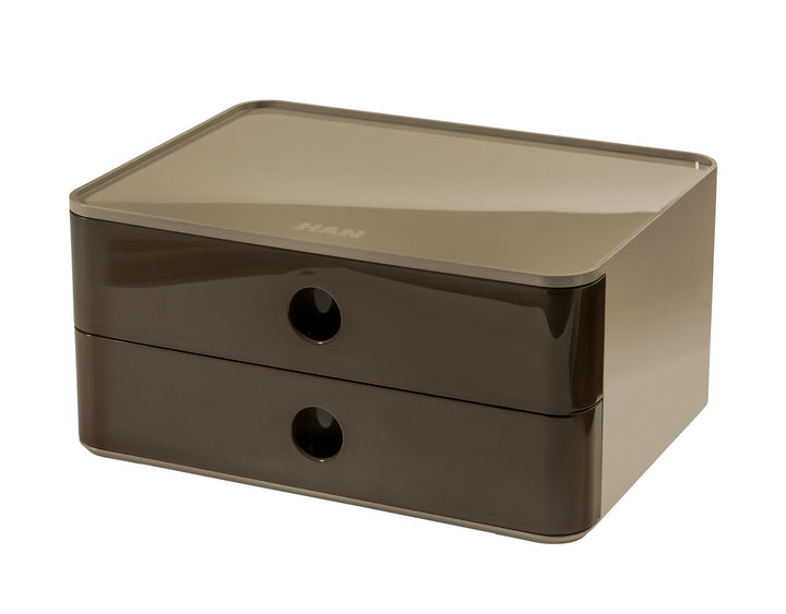 HAN Schubladenbox Allison SMART-BOX mit 2 Schubladen und Trennwand, Kabelführung, stapelbar, Utensil