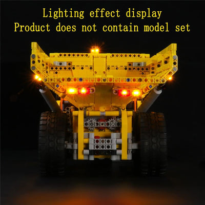 GEAMENT LED Licht-Set Kompatibel mit Lego Knickgelenkter Volvo-Dumper (6x6) (6X6 Volvo Articulated H