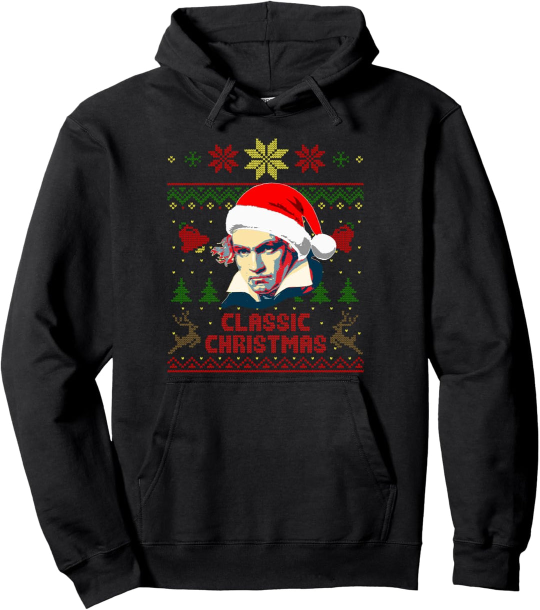 Beethoven Classic Christmas Lustige Weihnachten Pullover Hoodie