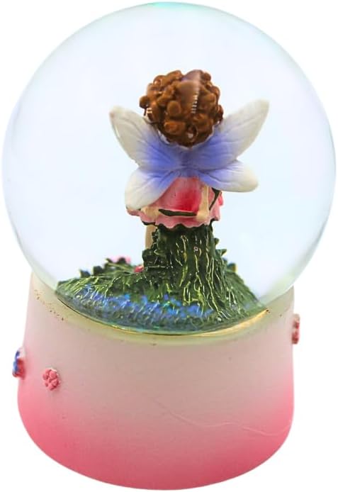 Dekohelden24 Schneekugel, Schüttelkugel, Fabelwesen - Schneekugel, Schneekugel mit Blumenmädchen, El