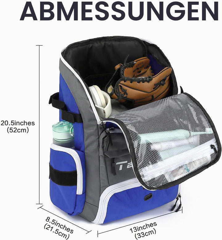 Sportrucksack Herren Damen mit Schuhfach Nassfach Wasserdicht Gym Schwimmrucksack Tagesrucksack mit