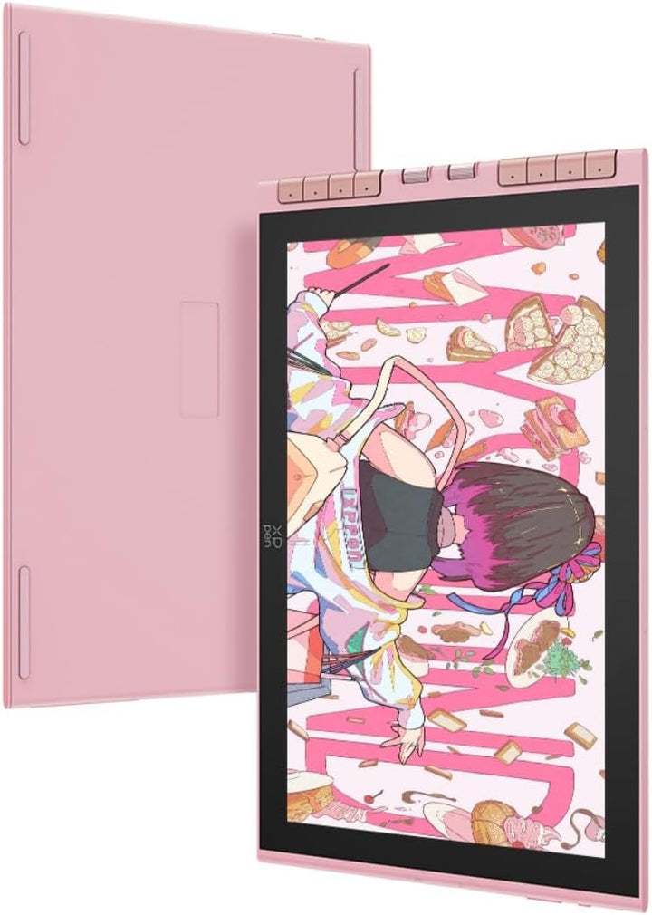 XPPen Artist 12 3rd Zeichentablet mit 11,9 Zoll Display Rosa | X4 Smart Chip Stift, 16384 Druckstufe
