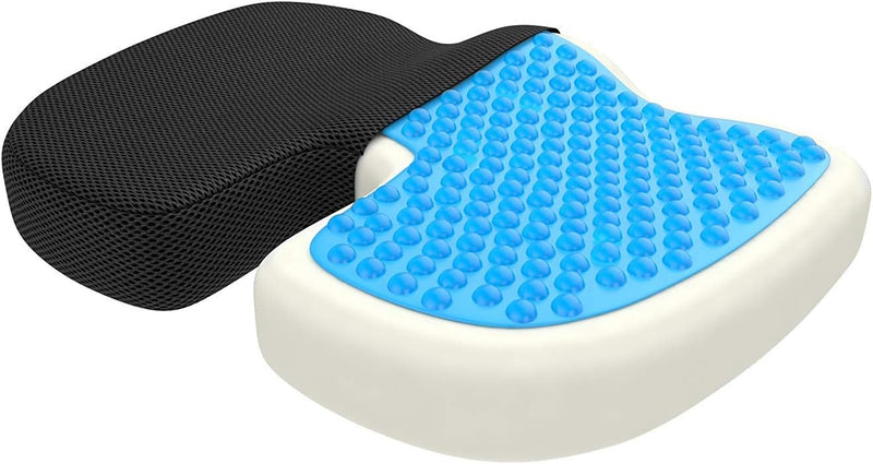 bonmedico Sitzkissen orthopädisch - Memory Foam Gel Steissbeinkissen - Ergonomisches Sitzkissen für