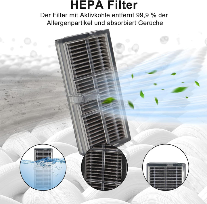24 Stück Zubehör für Dreame L10s Ultra Gen 2, L10s Pro Ultra Heat, X30 Ultra, Mova E30 Ultra Saugrob