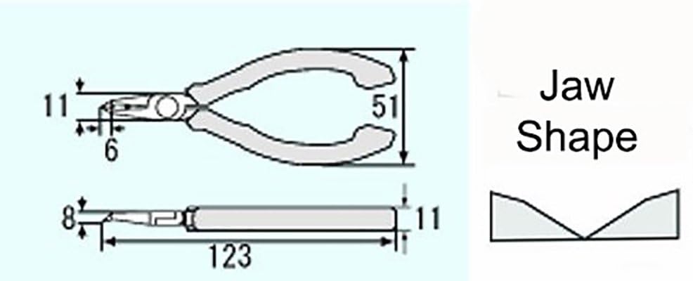 Seitenschneider mit 45 Grad abgewinkelten Backen für bündiges Schneiden von PCB Komponenten (Made in