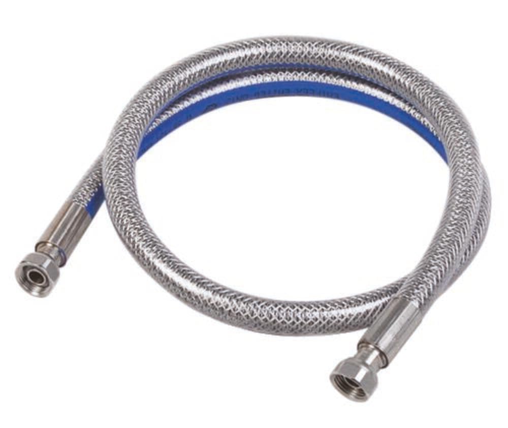 Somatherm B606-10 Schlauch aus Edelstahl für Erdgas, 1,00 m, Grau
