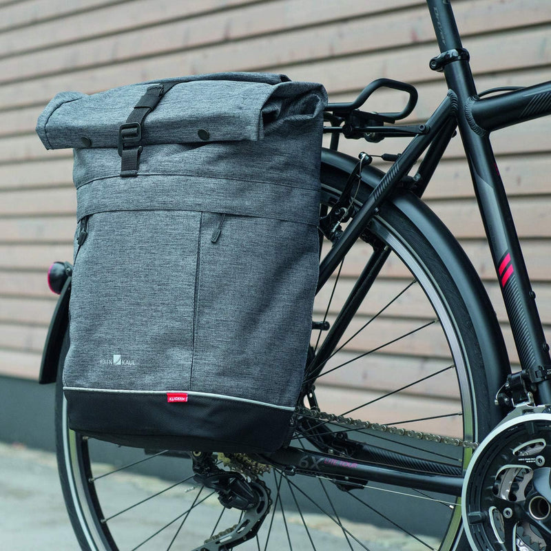 KlickFix 0278GR Freepack Switch Enkele Fietstas, Grey-Black, 18 Liter
