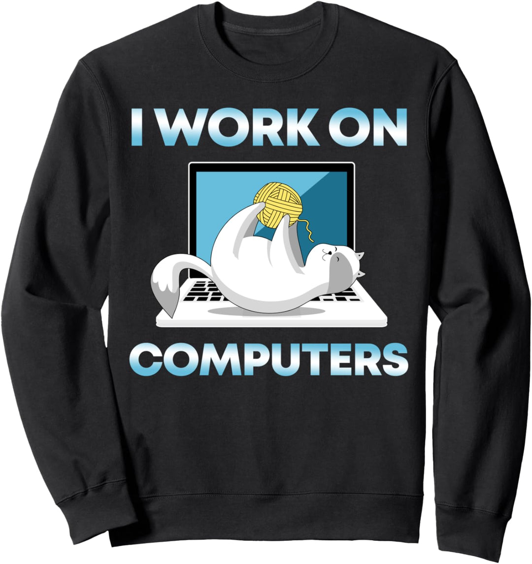 Katzen I Computer I Entwickler I Programmierer Katzen Sweatshirt