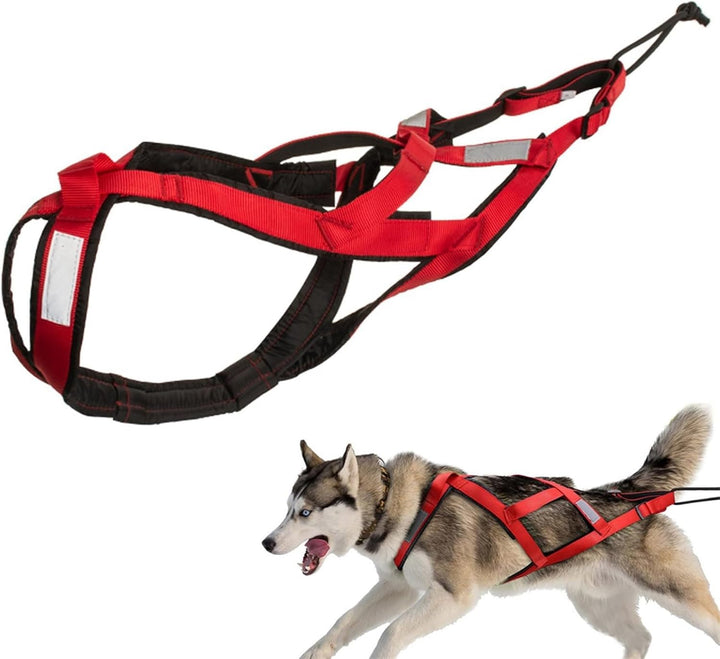 Mushing-Geschirr für Hundeschlitten Übung für Haustiere Gewichtszug-Schlittengeschirr Bikejöring Ski