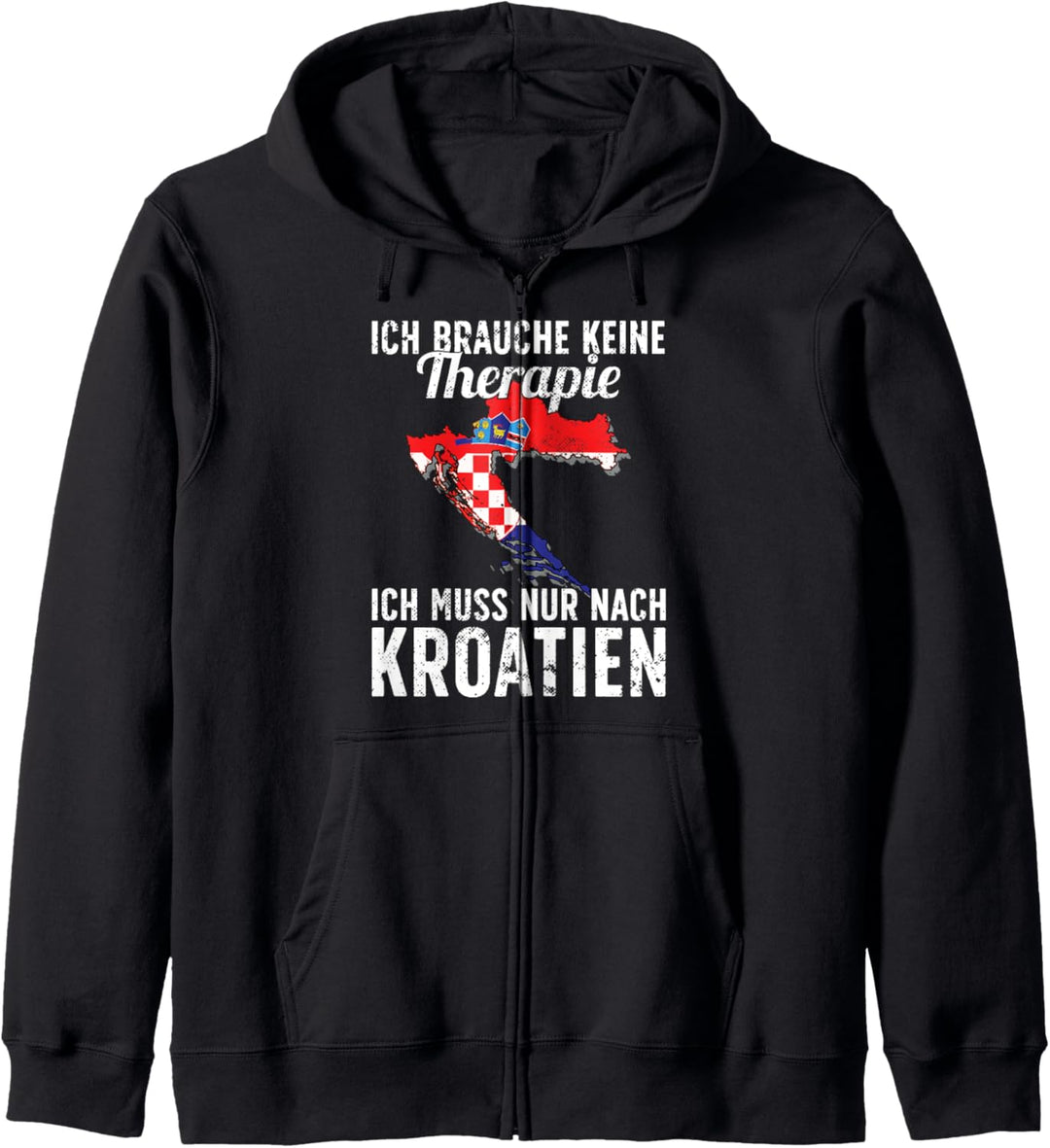 Kroatische Flagge I Kroatien Urlaub I Kroatien Kapuzenjacke