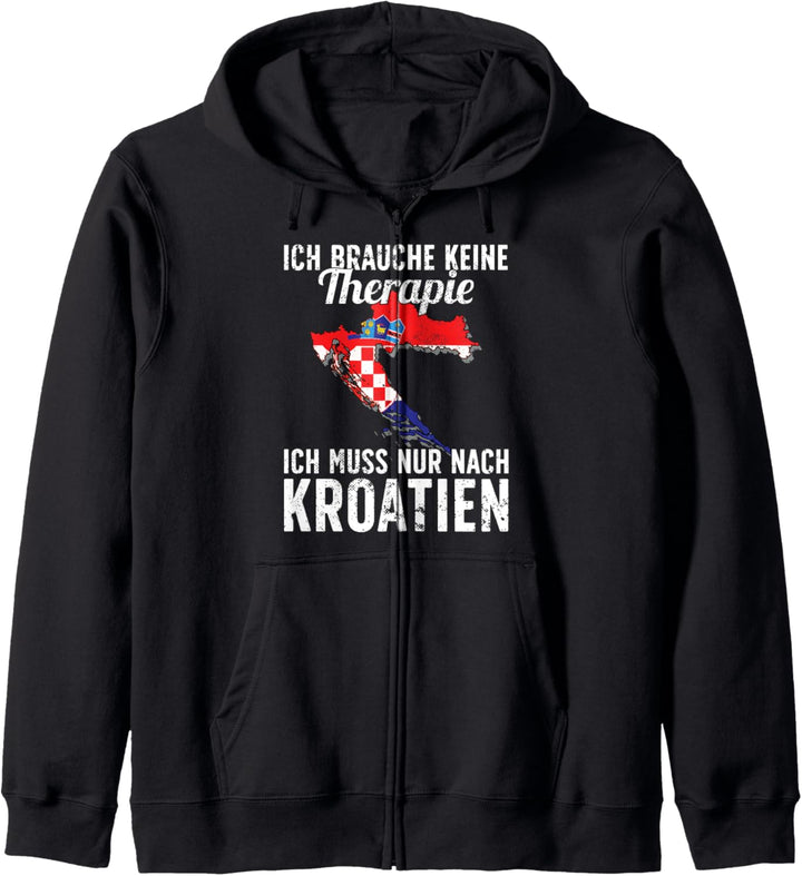 Kroatische Flagge I Kroatien Urlaub I Kroatien Kapuzenjacke