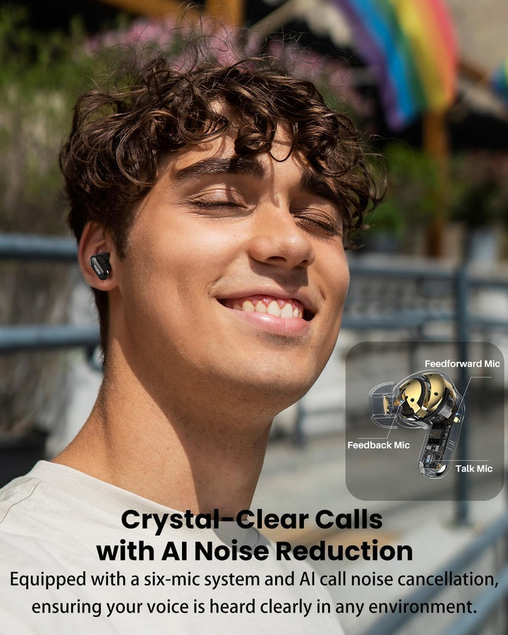 TOZO NC20 Pro Bluetooth Kopfhörer mit Geräuschunterdrückung,Active Noise Cancelling Kopfhörer mit Sm