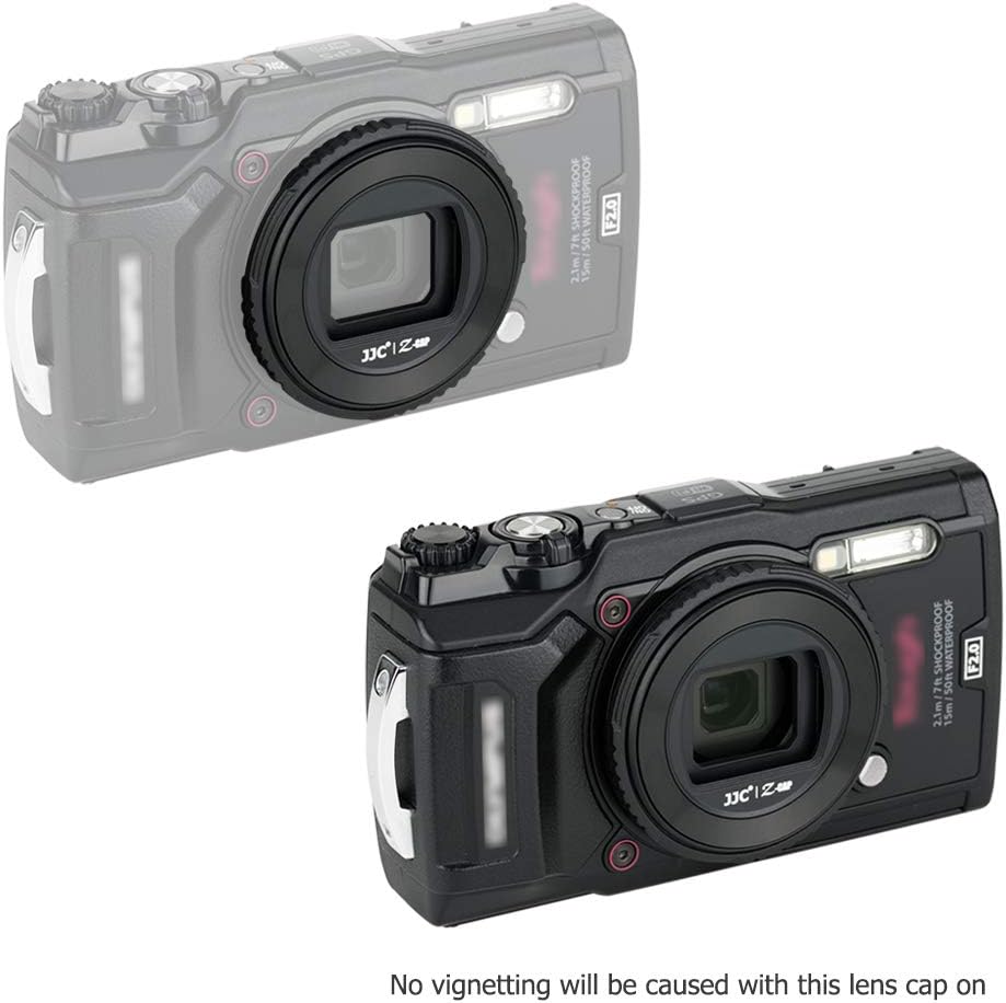JJC Objektivdeckel für Olympus TG-7 TG-6 TG-5 TG-4 TG-3 TG-2 TG-1 Kamera ersetzt Olympus LB-T01 Obje