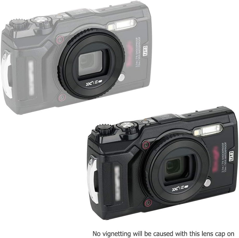 JJC Objektivdeckel für Olympus TG-7 TG-6 TG-5 TG-4 TG-3 TG-2 TG-1 Kamera ersetzt Olympus LB-T01 Obje