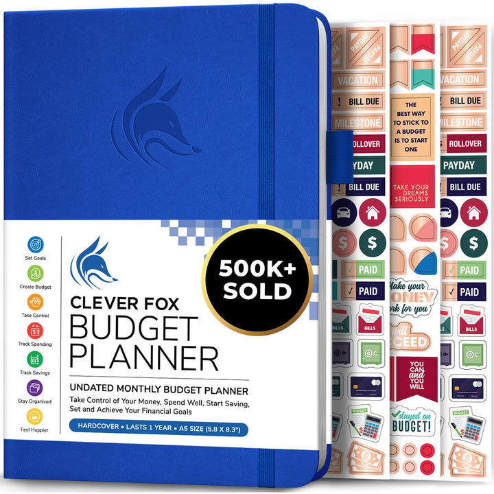 Clever Fox Budget Planer - Ausgaben Tracker Botizbuch. Monatliches Budgetierungsjournal, Finanzplane