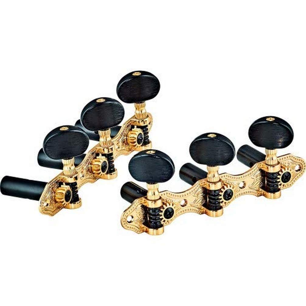 Ortega Guitars Classic Stimmmechaniken Set - gold/schwarz Deluxe (OTMDLX-GOBK)