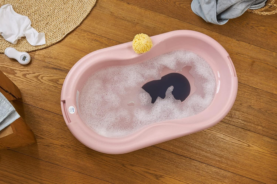 Rotho Babydesign TOP Badewanne Baby Wanne recycelt (Kunststoff) Rosa, Rosa