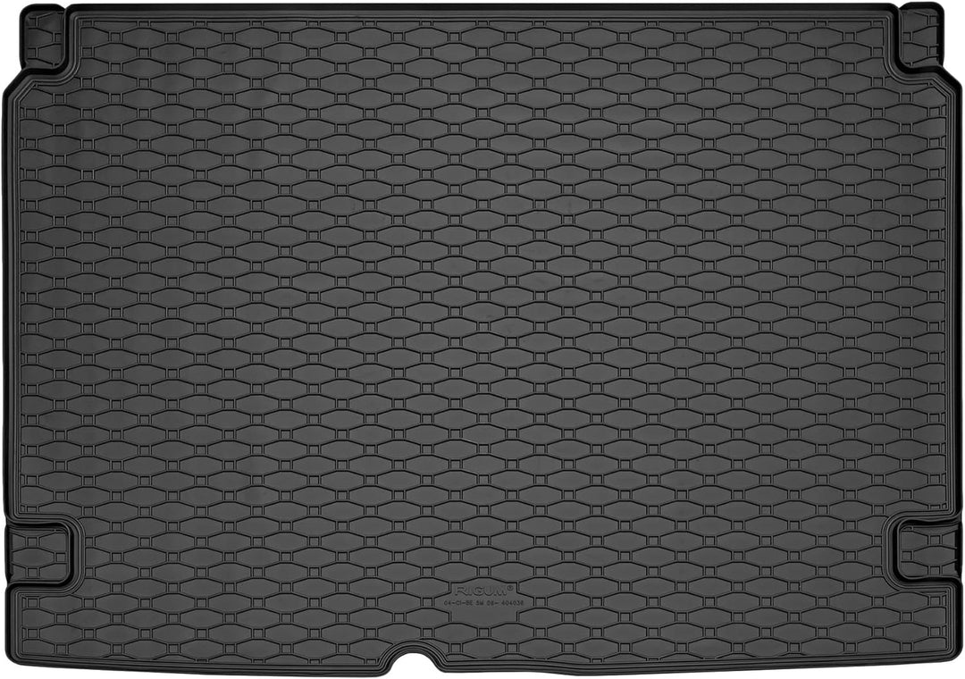 Passgenaue Kofferraumwanne und Gummifussmatten geeignet für Peugeot Partner 5-Sitzer ab 2008 + Gurts