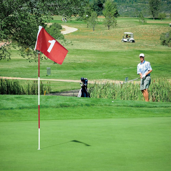 Mini Golf Fahnenstangen, Miniatur Golfflaggenstab Zum Üben Von Puttingen Flaggen Hof Golfnadel Lochb