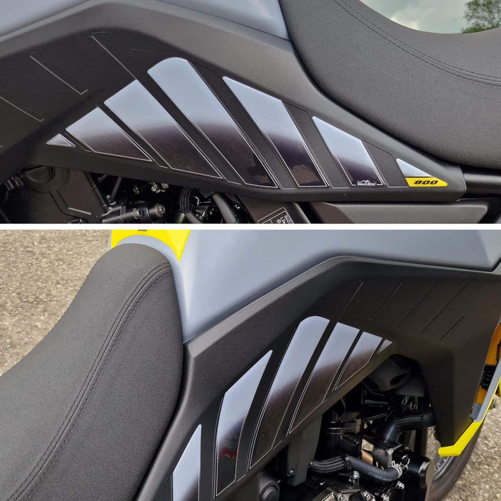 Resin Bike Aufkleber Motorrad Kompatibel Mit Suzuki V Strom 800 De 2023. Schutz Motorrad Seitenlicht