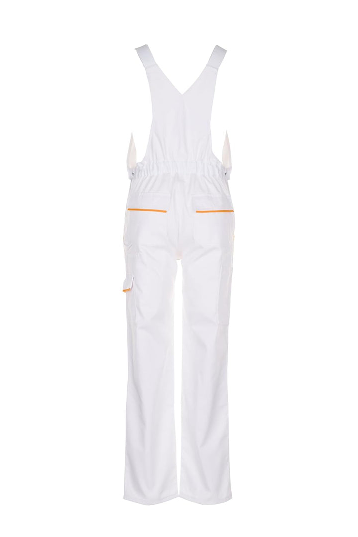 Planam Highline Herren Latzhose reinweiss gelb Modell 2337 Grösse 42 reinweiss/gelb 42, reinweiss/ge