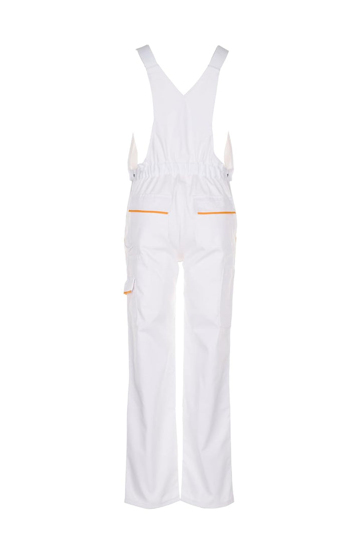 Planam Highline Herren Latzhose reinweiss gelb Modell 2337 Grösse 110 reinweiss/gelb 110, reinweiss/
