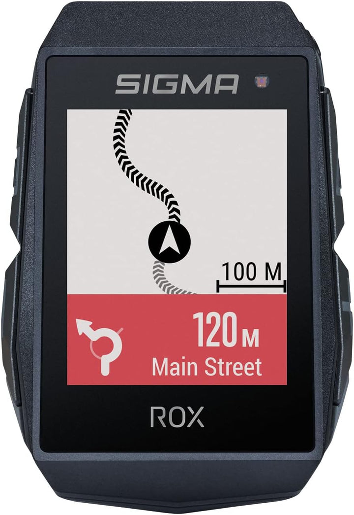 SIGMA SPORT ROX 11.1 EVO Black Sensor Set | Fahrradcomputer kabellos GPS &amp; Navigation inkl. Geschwin