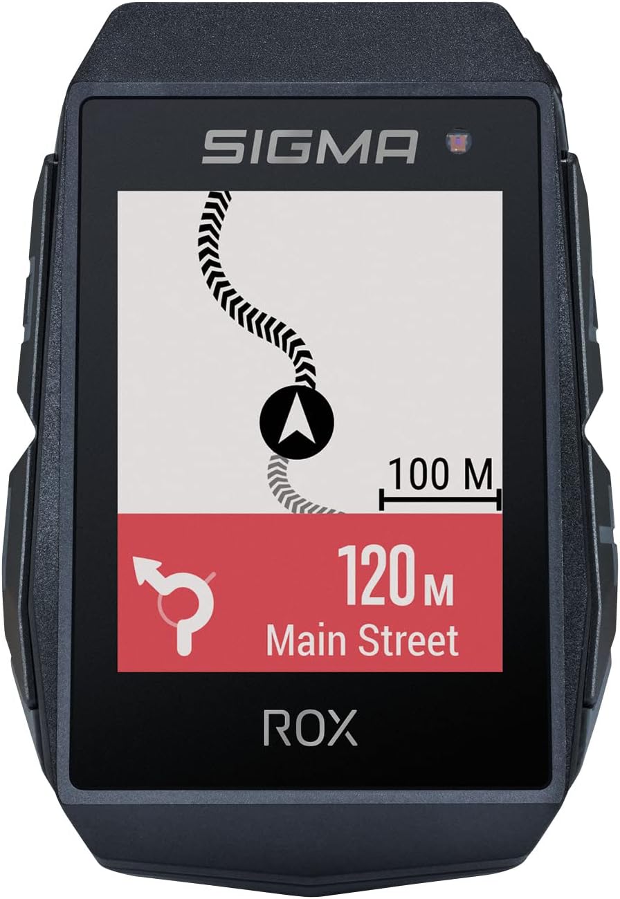 SIGMA SPORT ROX 11.1 EVO Black Sensor Set | Fahrradcomputer kabellos GPS & Navigation inkl. Geschwin