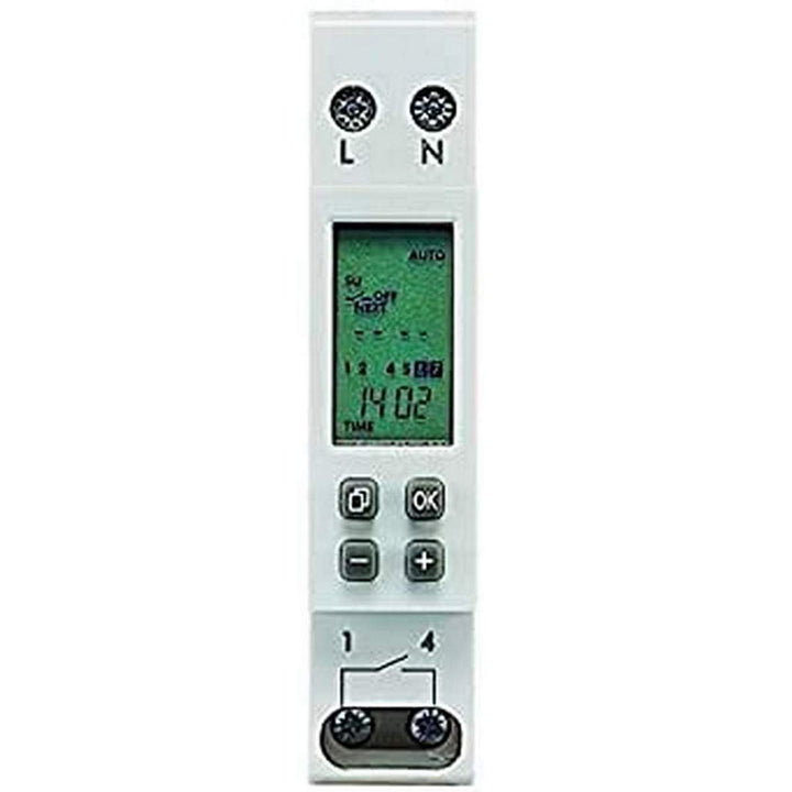 LEGRAND, Zeitschaltuhr MicroRex D11 Basic, digital mit 7 Tages-Programm direkt am Gerät (Reiheneinba